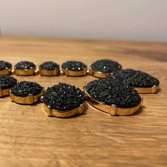 Aldo Necklace Black and Gold Fashion Jewelry - Picture 9 of 9